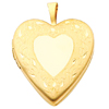 14k gold heart locket