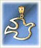 14k gold holy spirit dove charms