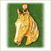 14k gold horse head charms