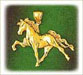 14k gold horse charms