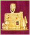14k gold household charm