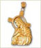14k gold jesus charms