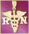 14k gold medical charms