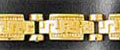 14k gold fancy mens bracelet