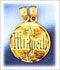 14k gold mizpah charms