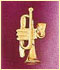 14k gold musical instrument charm