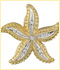 14k gold nautical diamond charm