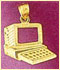 14k gold office charm