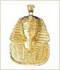 14k gold pharaoh charm