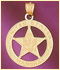 14k gold police badge charm
