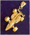 14k gold racing charms