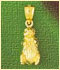 14k gold rodent charms