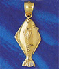 14k gold salmon charms