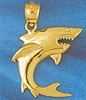 14k gold shark charms