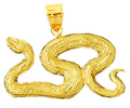 14k gold snake charms