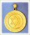 14k gold star of david charms