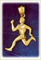 14k gold track and field charms