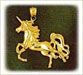 14k gold unicorn charms