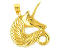14k gold unicorn charms