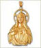14k gold virgin mary charms