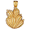 14k gold western charms