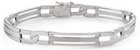 14k white gold men's fancy bracelet