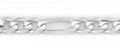 14k white gold figaro chain