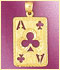 14k gold world poker charms