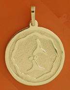14k gold custom medallion