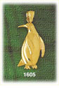 14K Gold Polished Penguin Charm