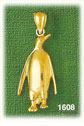 14K Gold Penguin Charm