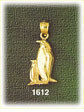 14K Gold Penguin & Chick Charm