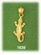 14K Gold Gator Charm