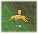 14K Gold Wild Cat Charm