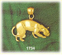 14K Gold Jaguar Charm