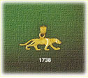 14k gold puma charm
