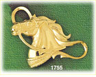 14K Gold Horse Head w/ Reins Charm