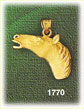 14K Gold Neighing Horse Charm