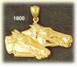 14K Gold Horses Running in the Wind Charm