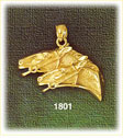 14K Gold Horses Running in the Wind Horse Head Charm
