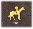 14K Gold Tamed Horse Charm