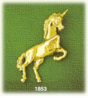 14K Gold Unicorn Charm