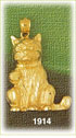 14K Gold Lifelike Cat Charm
