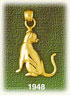 cat w/waving tail charm