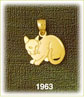 observing cat charm