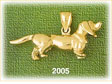 14k gold 3d beagle dog charm