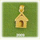14k gold 3d dog house charm