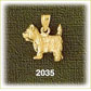 14K Gold 3D Maltese Charm