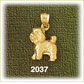 14K Gold 3D Shih-Poo Charm