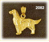 14K Gold Retriever Charm